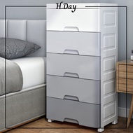 H.Day 48cm 5-Tiers Gradient Grey Storage Cabinet Drawer Cabinet