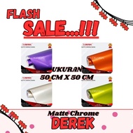 Matte Chrome Crane Sticker 50 CM X 50 CM Premium Sticker/