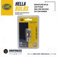 HELLA MINIATURE, LED PY21W 12V 21W AMBER (8GL 358 340-201)