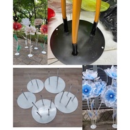 Giant flower iron base/30cm sturdy flower base/giant flower pillar/stand