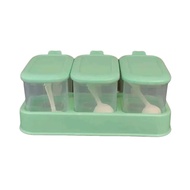 DELICIOUS SPICE BOX KITCHEN SPICE BOX / SPICE BOX SPICE JAR 3 and 4 compartments plus spoon Kitchenw