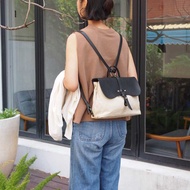 日本植鞣牛革防潑水帆布後背包 Made in Japan by Baggy Port