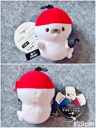 全新 日本直送 正版 毛公仔 白色小海豹 海獅 海盜 吊飾 掛飾 景品 Soft Toys Plush Keychain KC  Sega Namco 冒險樂園 Taito