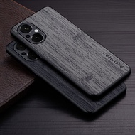 Case for oppo Reno8 Z bamboo wood pattern Leather phone cover Luxury coque for Reno8 Z case capa