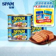 Spam（SPAM）Luncheon Meat Ham Can198g*4Instant Noodles Partner Instant Ham Breakfast Hot Pot with Hot Pot and Barbecue Spi