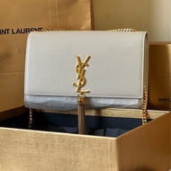 YSL皮革鍊條流蘇包
