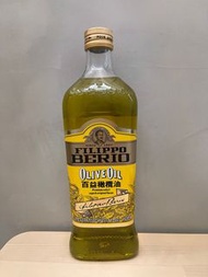 百益 橄欖油 1L 玻璃瓶裝 義大利製