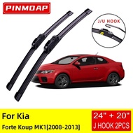 For Kia Forte Koup MK1 2008 2009 2010 2011 2012 2013 Front Wiper Blades Brushes Cutter Accessories U