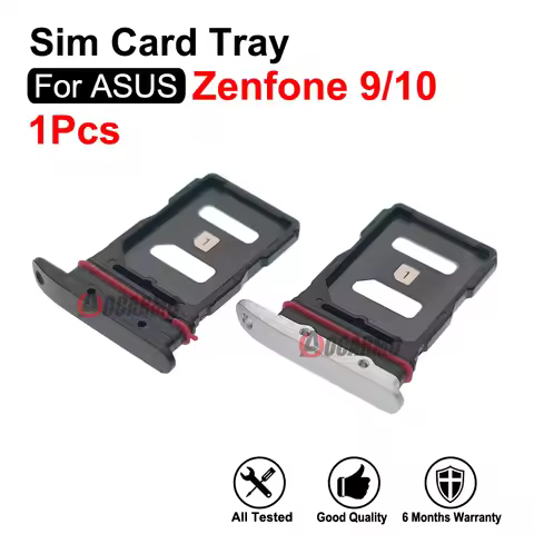 Sim Card Replacement For ASUS ROG Zenfone 9 10 Sim Tray Holder Socket Slot Repair Parts Black White
