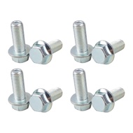 8pcs M10 x 1.25mm Bolt M10-1.25 x 25mm Hex Head Flange Bolt for Most Brands of ATV UTV Quads 4 Wheel