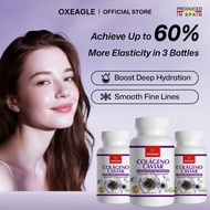 【Oxeagle】 [Made in Spain] Caviar Collagen Capsules with Hyaluronic Acid & Vitamin C | Anti-Aging Ski