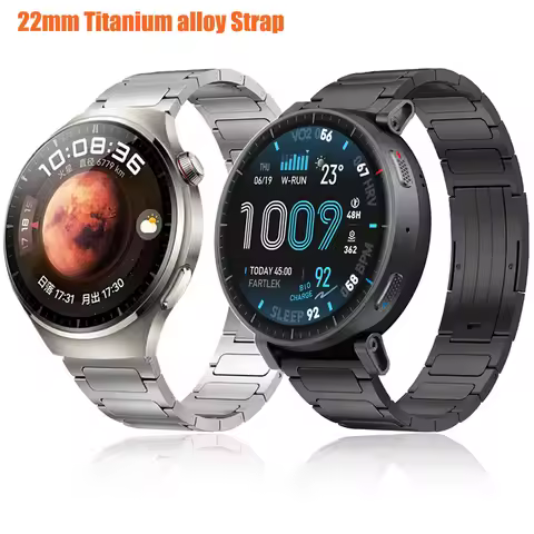 22mm Titanium Alloy Strap for Huawei Watch GT6/5/4 Pro 46mm Lightweight Bracelet Wristband for Amazf