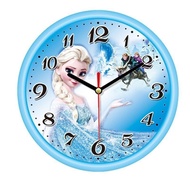 Creative frozen cartoon wall clock living room bedroom creative cute children personality ultra quie