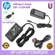 hp elitebook x360 g6 charger type C ac adopter with free powercable (65W) 20V 3.25A