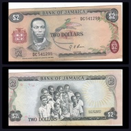Jamaica Banknote 2 Dollars 1976 AUNC.