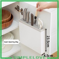 [Simple] Kitchen Knife Holder with Slots Removable Knife Block Storage Stand Organizer for Knives an