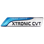 1ชิ้นสำหรับXTRONIC CVTโลโก้สติ๊กเกอร์รถยนต์สำหรับNissan March Almera Navara Terra Urvan Juke Safari Xtrail Sylphy Gt-R Altima Sentra Seranaกันชนรถด้านข้างสัญลักษณ์ด้านข้างอุปกรณ์ตกแต่งรถยนต์สติกเกอร์