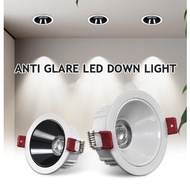 LED Downlight Ceiling Light for Living Room Kitchen Background Wall Wash Lamp Anti-glare 7W 12W18W Embedded Corridor