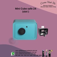 tabung surau safe box small safe box peti besi surau ringan Cube Hotel safe model 24 with Top hole t