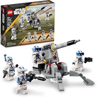 LEGO Star Wars 501st Clone Troopers Battle Pack Toy Set, Buildable AV-7 Anti Vehicle Cannon, with 4 