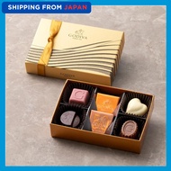 Chocolate Gift Assorted Sweets GODIVA Heart of Gold Collection (6 Pieces)