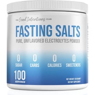 Unflavored Fasting Electrolytes Powder - 100 Servings - Hydration Support Supplement