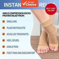 New Ankle Brace Compression Sleeve - Reduces Achilles Tendonitis & Joint Pain | Plantar Fasciitis So