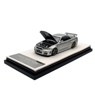 Hobby Store xe mô hình TimeMicro 1:64 Nissan Skyline GTR R34 Silver - Bạc Các Loại ( Full Box Full S