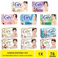 (3 Pcs) Promo Giv Sabun Mandi Batang 76Gram - WINGS CARE Giv Perfumed Beauty Soap 76gr - Giv Original