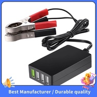 【NEW】Portable DC Charger 12V/24V to 5V 4-Port USB Charger Usb Charger Multiport Usb Charger with Bat
