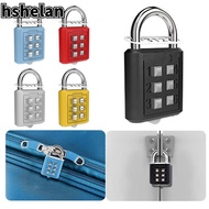HSHELAN 6 Digit Button Password Lock Portable Travel Security Backpack Zipper Lock