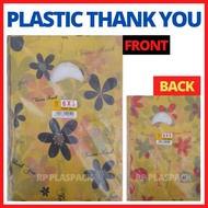 PLASTIC BAG THANK YOU, PLASTIC FLOWER, PLASTIC COD 6 X 9