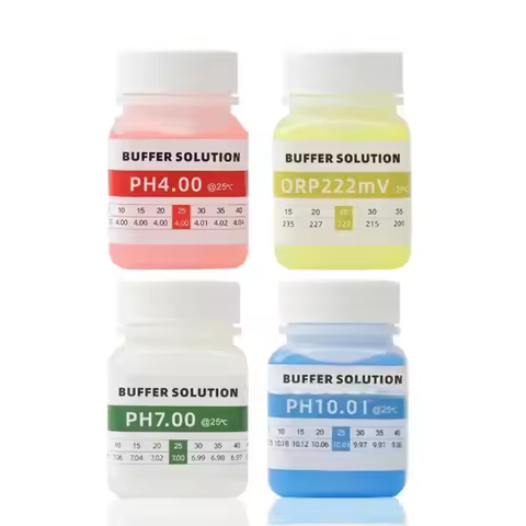 50ML/bottle PH Meter Standard Solution Calibration Kit 4.00/7.00/10.01/222mV ORP Tester PH Buffer PH