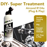 Car Aircond AC Stop Leak Gas R134a With Oil Treatment A/C Deep Freeze Super Treatment DIY Baiki Bocor