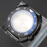 Black Sterile Watch Cases 316L Stainless Steel PVD electroplating Aluminum sheet ring  Skx007 Skx009 Skx013 Skx6105 Mod Suitable For Mechanical Nh34 Nh35 36 38 Movement 28.5mm Dial