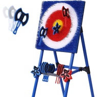 Axe Throwing Bristle Target with 8 Throwing Axes Set, Axe