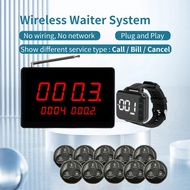 Restaurant Waiter Call Vibrator Restaurant Wireless Pager Nurse Waiter Button Wireless Call System One-click Call