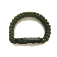 HX OUTDOORS 5-in-1 Survival Bracelet Paracord Rope with Fire Starter Whistle for Outdoor Emergency H