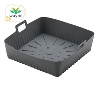 23cm/9Inch Square Large Silicone Air Fryer Liners Mold for  Air Fryer 6-8QT Reusable Airfryer Oven B