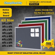 Papan Kenyataan Notis kain Fabrik/Notice board Fabric(ALL SIZE)2x3 3x4 3x5 3x6 4x4 4x5 4x6 4x8 Schoo