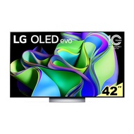 私訊 / 來店 領家電優惠【LG樂金】OLED evo C3極緻系列 4K AI物聯網智慧電視 42吋(另有 OLED48C3PSA可詢價 含標準安裝)｜OLED42C3PSA