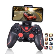 X3 Wireless Bluetooth GAME Controller Rubberized Handle Rechargeable Gamepad