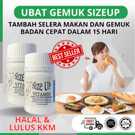 Vitamin Size Up Supplement weight Gain Ubat Gemuk Badan Tambahan Selera Makan sehingga Menggalakkan 