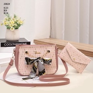 Ready stock 💕CR0017 Premium 2in1 set Sling Bag Women Bag sling Wanita Handbag Women Bag sling Beg Tangan wanita murah