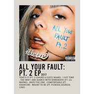 【READY STOCK】Poster Cover Album All Your Fault: Pt. 2 EP by ​Bebe Rexha famous singer for room/wall/