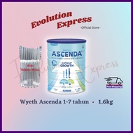 Wyeth Nutrition Ascenda (1.6kg) - Growing-Up Formula For 1-7 Years | Supports Growth & Development