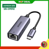 Hotdeal Ugreen USB-C 3.1 GEN1 To 5G Ethernet Adapter Ugreen UG-CM312-70604 USB-C to 5G Adapter