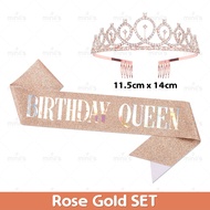 Miniis Birthday Queen 18th/21st/30th Birthday Sash Birthday Party Supplies and Decorations
