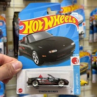 '91 Mazda MX-5 Miata BLACK Hot Wheels Mainline Basic Car 1:64 Diecast Car