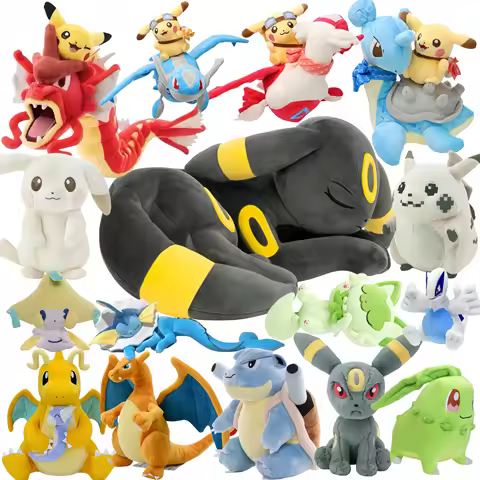 Umbreon Peluche Squirtle Bulbasaur Charmander Cyndaquil Plush Morpeko Espurr Piplup Stuffed Toys Hob